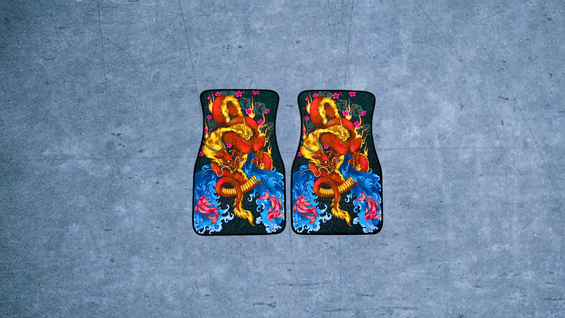 Dragon x Koi Car Mat