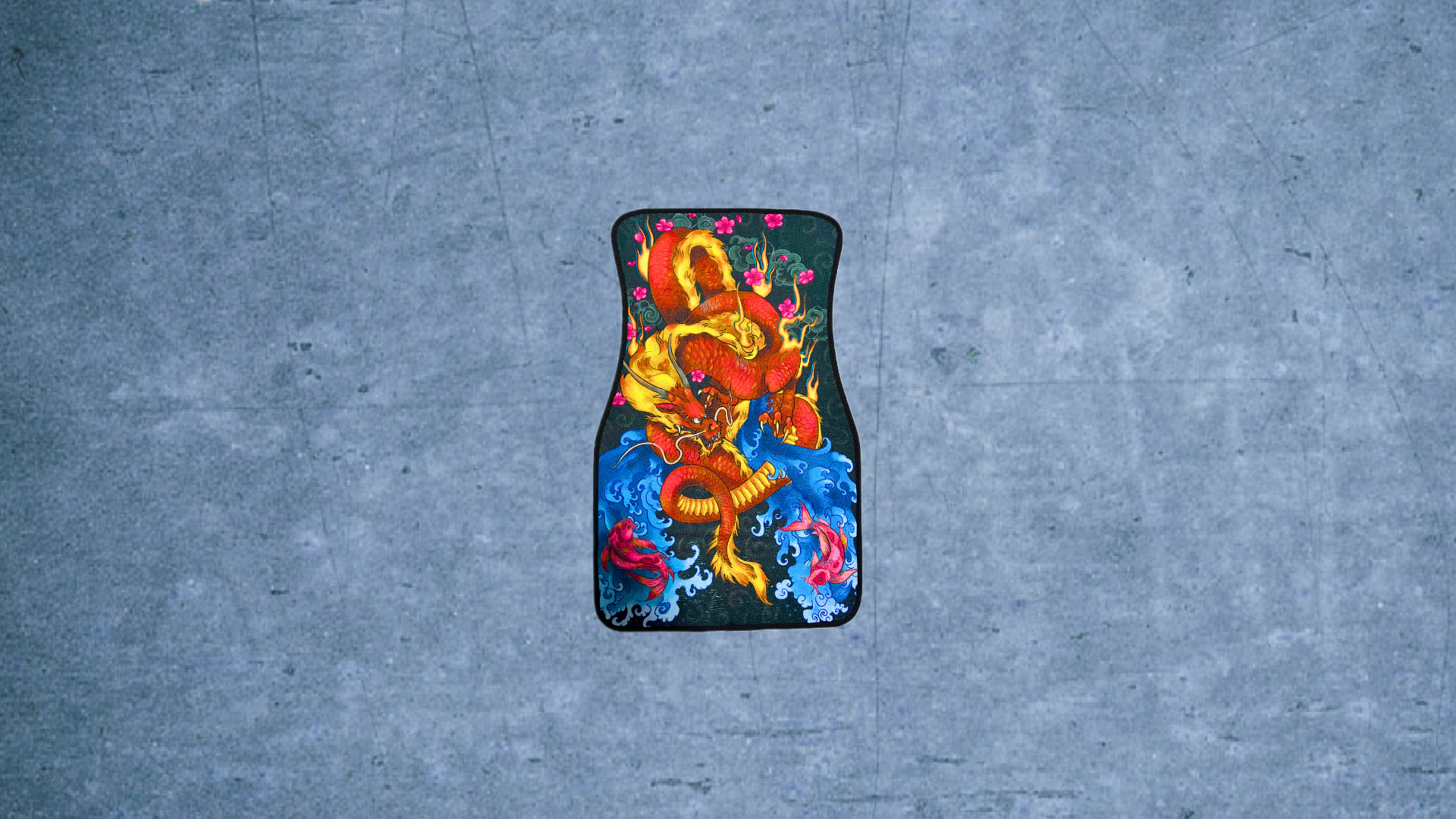 Dragon x Koi Car Mat